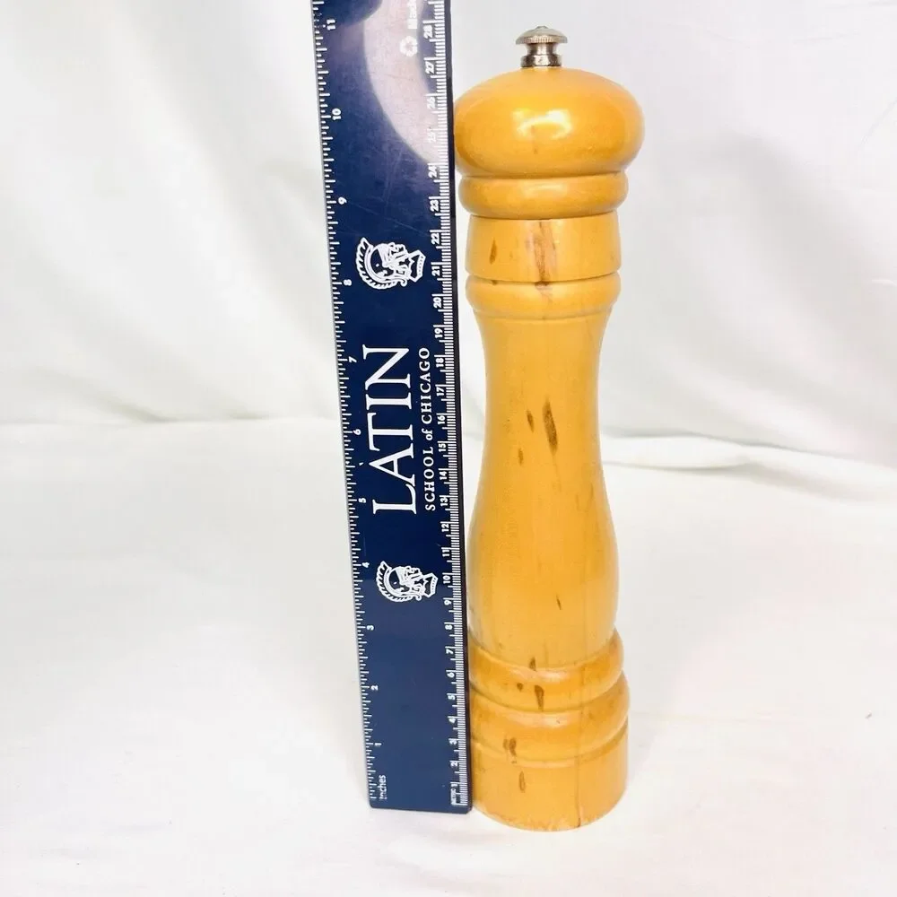 Banton by Vic Firth Pepper Mill 9” Wood Grinder Made USA Vintage MCM